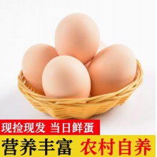 正宗农村自养土谷物鸡蛋新鲜40枚柴笨本孕妇草家乡蛋五谷喂养鸡蛋